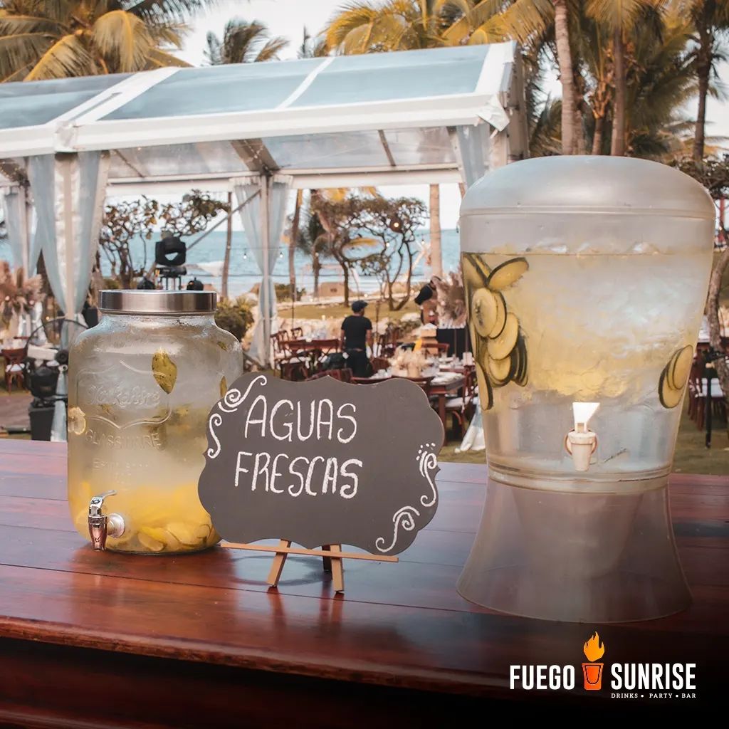 Fuego Sunrise - Barra móvil para Bodaas en Cancún